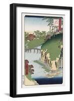 River of Waterfalls, Oji', from the Series 'One Hundred Views of Famous Places in Edo'-Hashiguchi Goyo-Framed Giclee Print