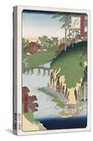 River of Waterfalls, Oji', from the Series 'One Hundred Views of Famous Places in Edo'-Hashiguchi Goyo-Stretched Canvas