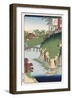 River of Waterfalls, Oji', from the Series 'One Hundred Views of Famous Places in Edo'-Hashiguchi Goyo-Framed Giclee Print