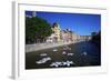 River Onyar During the Flower Festival, Girona, Catalonia, Spain-Rob Cousins-Framed Photographic Print