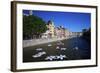 River Onyar During the Flower Festival, Girona, Catalonia, Spain-Rob Cousins-Framed Photographic Print