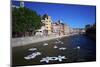 River Onyar During the Flower Festival, Girona, Catalonia, Spain-Rob Cousins-Mounted Photographic Print