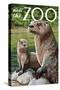 River Otter - Visit the Zoo-Lantern Press-Stretched Canvas