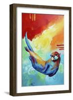 River Otter-Corina St. Martin-Framed Giclee Print