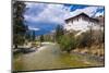 River Paro Chhu and the Tsong of Paro, Bhutan-Michael Runkel-Mounted Photographic Print