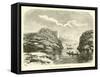 River Pass-Édouard Riou-Framed Stretched Canvas