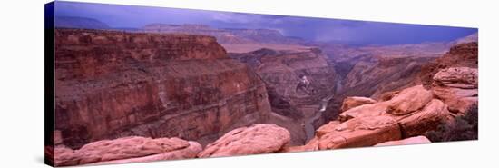 River Passing Through a Canyon, Toroweap Overlook, North Rim, Grand Canyon National Park, Arizona-null-Stretched Canvas