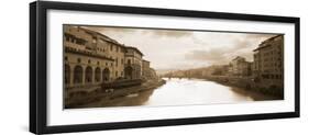 River Passing Through a City, Arno River, Florence, Italy-null-Framed Photographic Print