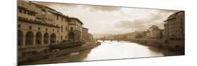 River Passing Through a City, Arno River, Florence, Italy-null-Mounted Photographic Print