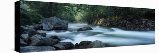 River Passing Through a Forest, Nantahala Falls, Nantahala National Forest, North Carolina, USA-null-Stretched Canvas