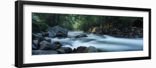 River Passing Through a Forest, Nantahala Falls, Nantahala National Forest, North Carolina, USA-null-Framed Premium Photographic Print