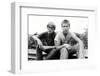 RIVER PHOENIX; COREY FELDMAN. "STAND BY ME" [1986], directed by ROB REINER.-null-Framed Photographic Print