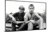 RIVER PHOENIX; COREY FELDMAN. "STAND BY ME" [1986], directed by ROB REINER.-null-Mounted Photographic Print