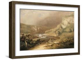 River Rapids, 1825-Thomas Doughty-Framed Giclee Print