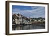 River Reuss and Kapellbrucke, Hofkircke Beyond, Lucerne, Switzerland, Europe-James Emmerson-Framed Photographic Print