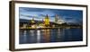 River Rhine, and Cathedral (Dom), Cologne (Koln), North Rhine Westphalia, Germany-Gavin Hellier-Framed Premium Photographic Print