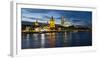 River Rhine, and Cathedral (Dom), Cologne (Koln), North Rhine Westphalia, Germany-Gavin Hellier-Framed Photographic Print