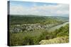 River Rhine and Rhens, Rhineland-Palatinate, Germany, Europe-Jochen Schlenker-Stretched Canvas