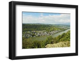 River Rhine and Rhens, Rhineland-Palatinate, Germany, Europe-Jochen Schlenker-Framed Photographic Print