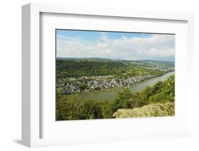 River Rhine and Rhens, Rhineland-Palatinate, Germany, Europe-Jochen Schlenker-Framed Photographic Print