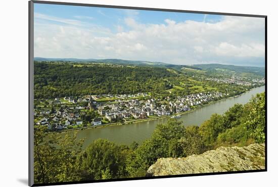 River Rhine and Rhens, Rhineland-Palatinate, Germany, Europe-Jochen Schlenker-Mounted Photographic Print