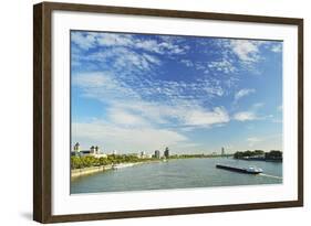 River Rhine, Cologne, North Rhine-Westphalia, Germany, Europe-Jochen Schlenker-Framed Photographic Print