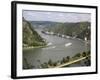River Rhine Gorge from Loreley (Lorelei), Rhineland-Palatinate, Germany-G Richardson-Framed Photographic Print