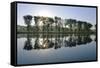 River Rhine Near Xanten, North Rhine-Westphalia (Nordrhein-Westfalen), Germany, Europe-Hans Peter Merten-Framed Stretched Canvas