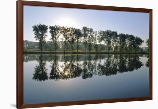 River Rhine Near Xanten, North Rhine-Westphalia (Nordrhein-Westfalen), Germany, Europe-Hans Peter Merten-Framed Photographic Print