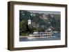 River Rhine Tourist Cruiser Passes in Front of St. Goar-Charles Bowman-Framed Photographic Print