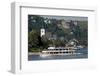 River Rhine Tourist Cruiser Passes in Front of St. Goar-Charles Bowman-Framed Photographic Print