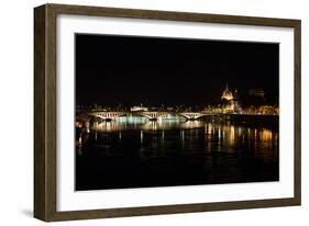 River Rhone at Night I-Erin Berzel-Framed Photographic Print