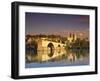 River Rhone, Bridge and Papal Palace, Avignon, Provence, France-John Miller-Framed Photographic Print