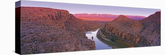 River Running through Rocks, Rio Grande, Big Bend National Park, Texas, USA-null-Stretched Canvas