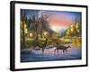 River's Crossing-Chuck Black-Framed Giclee Print