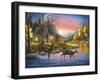 River's Crossing-Chuck Black-Framed Giclee Print