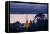 River Salouen (Thanlwin) from View Point, Mawlamyine (Moulmein), Myanmar (Burma), Asia-Nathalie Cuvelier-Framed Stretched Canvas