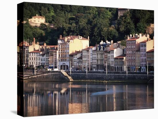 River Saone, Lyon, Rhone, Rhone Valley, France-David Hughes-Stretched Canvas