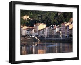 River Saone, Lyon, Rhone, Rhone Valley, France-David Hughes-Framed Photographic Print