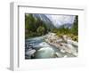 River Sarca. Val di Genova in the Parco Naturale Adamello, Brenta, Trentino, Italy, Val Rendena-Martin Zwick-Framed Photographic Print