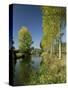 River Sarthe, Near Le Mans, Sarthe, Western Loire, Pays De La Loire, France-Michael Busselle-Stretched Canvas