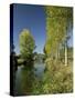 River Sarthe, Near Le Mans, Sarthe, Western Loire, Pays De La Loire, France-Michael Busselle-Stretched Canvas