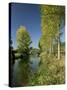 River Sarthe, Near Le Mans, Sarthe, Western Loire, Pays De La Loire, France-Michael Busselle-Stretched Canvas