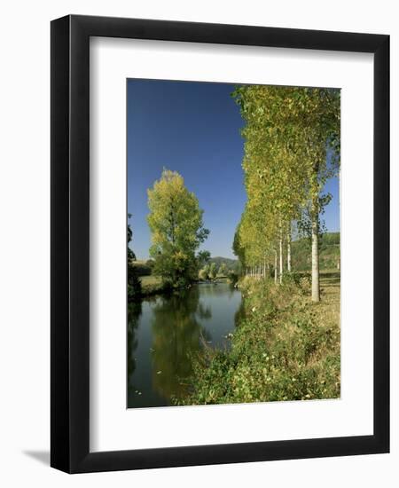 River Sarthe, Near Le Mans, Sarthe, Western Loire, Pays De La Loire, France-Michael Busselle-Framed Photographic Print