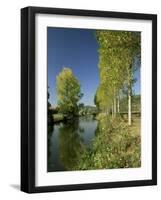 River Sarthe, Near Le Mans, Sarthe, Western Loire, Pays De La Loire, France-Michael Busselle-Framed Photographic Print