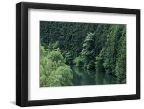 River Sauer Taken from Esch-Sur-Sure Dam, Oesling, Ardennes, Luxembourg, May 2009-Tønning-Framed Photographic Print