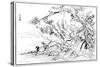 River Scene, 16th Century-Kano Motonobu-Stretched Canvas