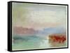 River Scene, 1834-J. M. W. Turner-Framed Stretched Canvas