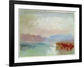 River Scene, 1834-J. M. W. Turner-Framed Giclee Print