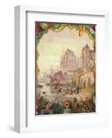 River Scene, 1855-William Clarkson Stanfield-Framed Giclee Print